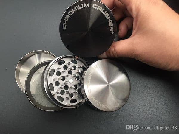 High Quality gunmetal herb Grinder Chromium Crusher tobacco Grinder CNC Teeth Herbal smoking Tobacco Grinders