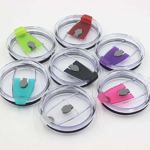 30OZ 20OZ Covers Leakproof Splash Proof Stemless Lids Clear Spill Tumblers Fits Cups Perfectly Quickily Delivery