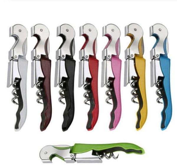 Stainless Steel Cork Screw Corkscrew MultiFunction Wine Bottle Cap Opener Double Hinge Waiters Corkscrew Wine Opener