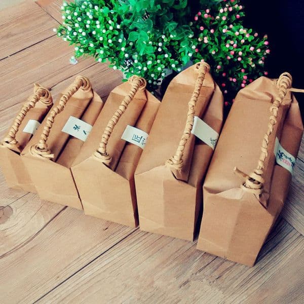 Kraft paper rice brown tea bag black sugar packaging bags LX2961
