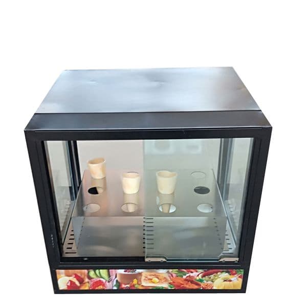 Insulation display cabinet commercial desktop heating burger cooked food incubator food display cabinet pizza display cabinet