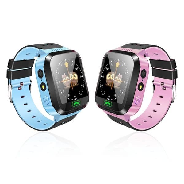 Y21 GPS Kids Smart Watch Anti-Lost Flashlight Baby Smart Wristwatch SOS Call Location Device Tracker Bracelet Safe For iOS Android Phone