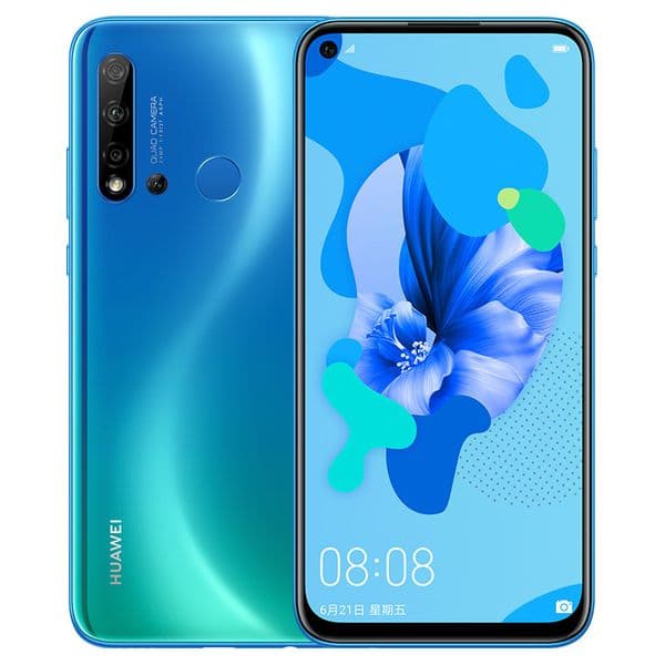 Original Huawei Nova 5i 4G LTE Cell Phone 8GB RAM 128GB ROM Kirin 710 Octa Core Android 6.4" Full Screen 24MP OTA 4000mAh Fingerprint ID Face Smart Mobile Phone