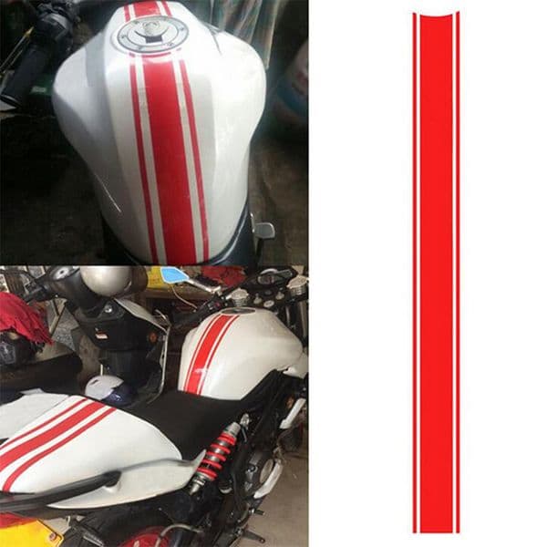 Car Motorcycle Stickers DIY Fuel Tank Cap Reflective Stickers Affixed DIY Pinstripes Racing Car Stickers Black Red Silver
