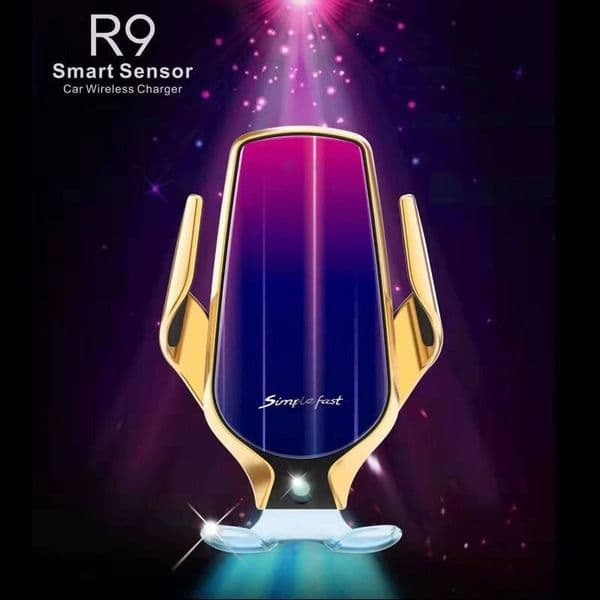 R9 Car Wireless Charger 10W Quick Charging Automatic Clamping Phone Holder Car Air outlet Holder For iphone Samsung Smartphone Universal