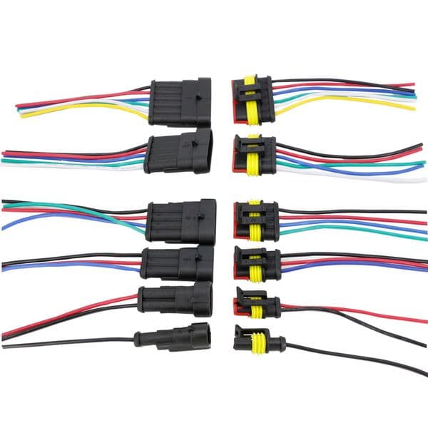AMP 1.5 series 1/2/3/4/5/6P 10cm line connector harness male and female plug automotive waterproof connector harness assembly