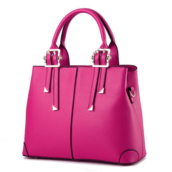 HBP Women Handbag Purse PU Leather Totes Bag ShoulderBag Lady Simple Style Handbags Purses Rose Color