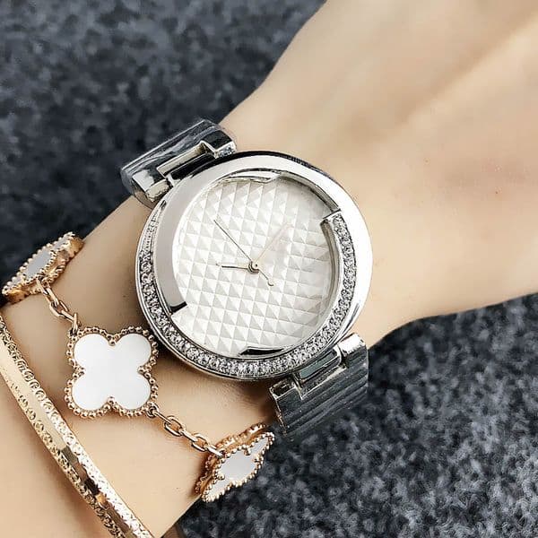 Brand Quartz Wrist Watch For Women Ladies Girl Metal Steel Band Watches G31