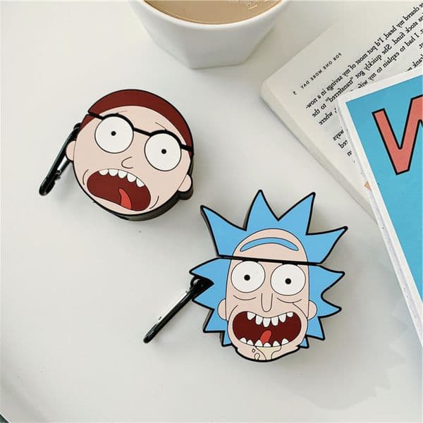 1 2 Comic Rick Moti Apple Airpods/ Wireless Bluetooth Headset Silica Gel Protect Sheath Men And Women Fashion Apply