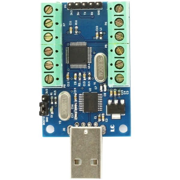 USB Interface 10 Channel 12Bit Bit AD Sampling Data Acquisition STM32 UART Communication ADC Module