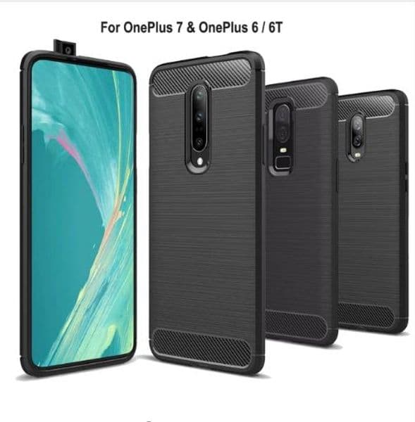 OnePlus 5 5T 6 6T 7 Case Soft Silicon TPU Cover Carbon Fiber Case For One Plus 6 6T OnePlus 7 Pro Phone Cases Fundas Back Cover