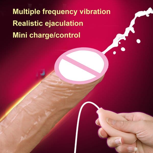 Sex products Vibration Dildo Squirting Dildos cock Ejaculating Dildo Skin feeling Realistic Penis Cock Dildo sex toys for woman Y191024