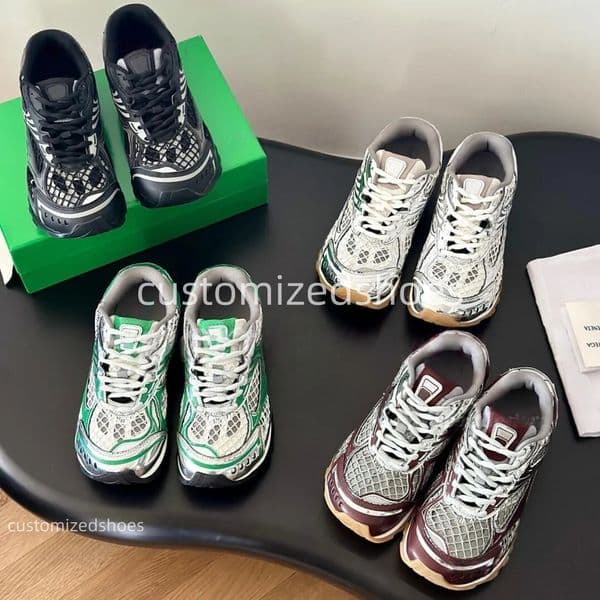 sneakers men shoes designer casual mens shoes womena s shoe Designer Sneaker Shoes Men Women Sports Breathable Mesh Lace Up Casual Soled Running Shoes Box Eur 35-46