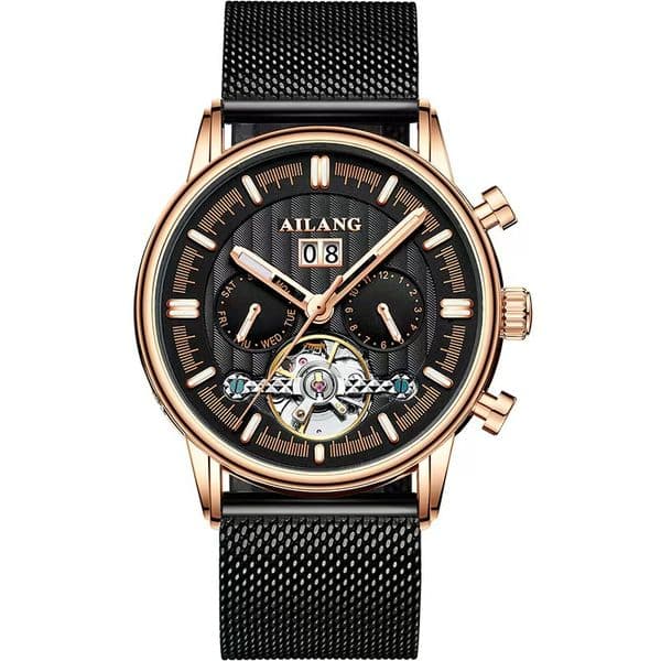High-end Iland Man's Wristwatch Featuring a Complicated Tourbillon Mechanism Plus Multiple Functionalities