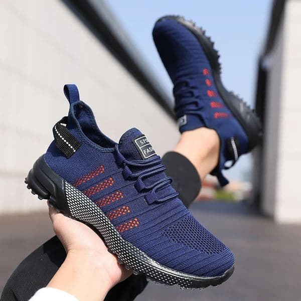 Men Running Shoes Unique Grid Trend Breathable Sports Shoes Lightweight Sneakers for Men Athletic Training Footwear 251226