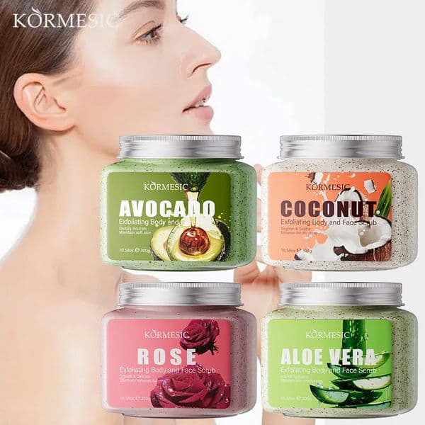 KORMESIC avocado body facial scrub Cream Lotion Moisturizing Deep Cleansing Gentle Tender Face Exfoliation Skin Care Product 251222