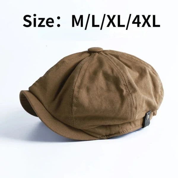 Man Vintage British Big Size Octagonal Hat Spring Summer Cotton sboy Cap Women Men Fashion Painter Berets Cap 251225