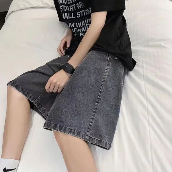 Mens Shorts Jeans Blue Denim Jorts Baggy Harajuku Pants Streetwear Y2k Unisex Oversize Korean Fashion Vintage Summer Clothes 251231BJ