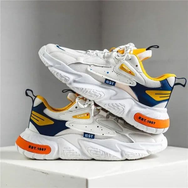 2024 Fashion and Comfortable Mesh Breathable Outsole Shoes Summer Hot Sale Mens Casual Shoes Thick Bottom Breathable Sneaker Z 1.2-1