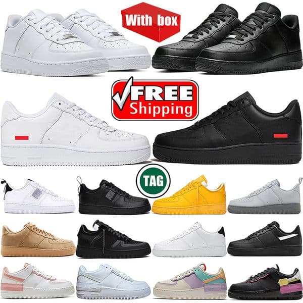Free Shipping With Box Designer Casual Shoes Low For Men Women Platform Triple White Black Outdoor Sports Runner Womans Mans Running Shoe Trainers Sneakers
