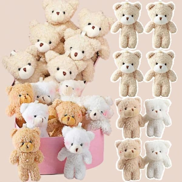 10/20/30pcs 47In Teddy Bears Stuffed Plush Toy Bear Plush Doll Keychain Craft Pendent DIY Wedding Birthday Christmas Party Gift 251231 T260514