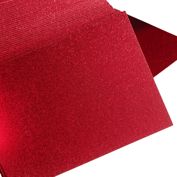Bright Red Color 10pcs 8.5x11inch 250gsm no off glitte Silverr Sparkly Colour Luxury Film Glittered Custom Cardstock Print Paper Glitter Cardstock