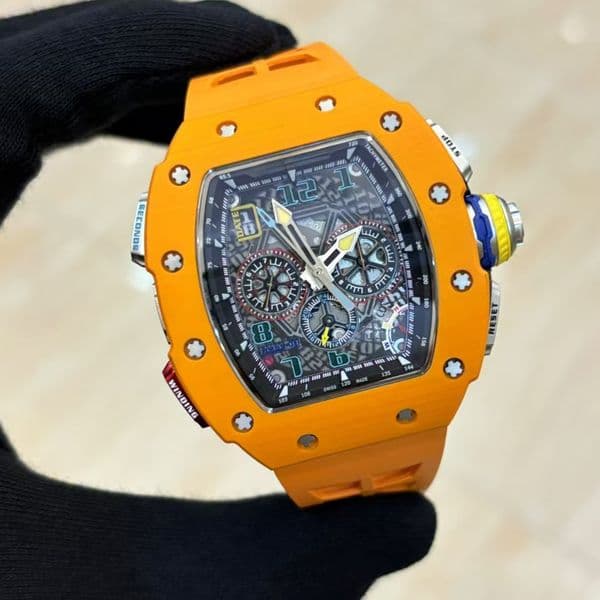 2026 Top quality men watches designer AAAAA Montres Luxury watch r m65 super clone watch lightweight transparent designer hollow chronograph Carbon fiber 48ad