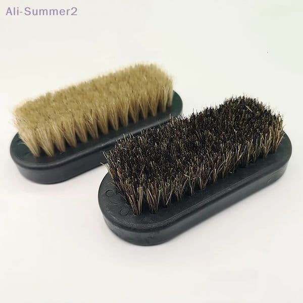 Shoe Polish Brush Leather Pig Hair Soft Polishing Tool Cleaning Brush Nub Leather Boots Clean Shine Brush 251225BJ