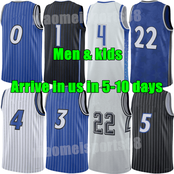 Custom Paolo Banchero Basketball Jerseys Magics ORL Jalen Suggs Franz Wagner Desmond Bane Wendell Carter Tristan da Silva Jonathan Isaac Tyus Jones Men City Jersey