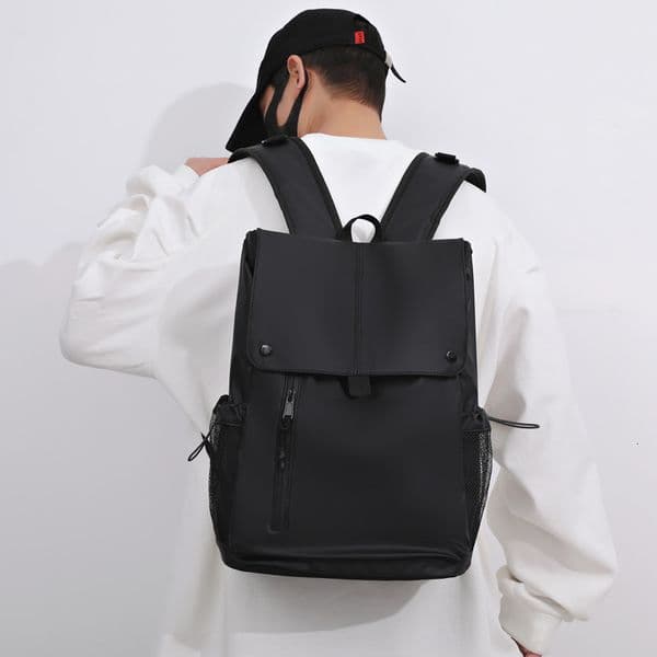 free shipping Solid Color Backpack Women, Waterproof, Large Capacity, Flip designer Cover, Suitable Middle High School, College Students, luxury Laptop Bag,