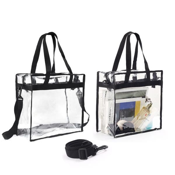 Large Capacity Transparent Cosmetic Handheld Single Shoulder PVC Makeup Travel Portable Waterproof Storage Bag