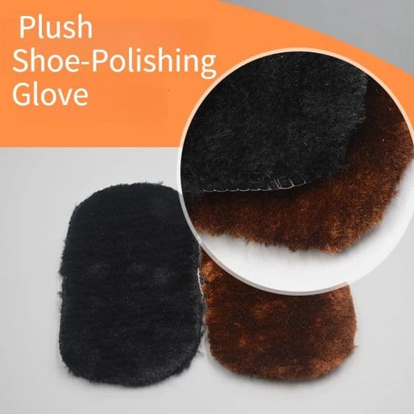1pc Shoe-polishing Gloves Faux-wool Shoe-cleaning and Polishing Gloves Brushes Dusting Cloths Shoe-wiping Cloths 251225