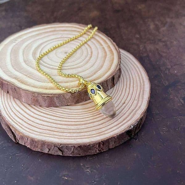 Fashion original design blue diamond high-end transparent crystal collar chain simple necklace pendant party jewelry gift