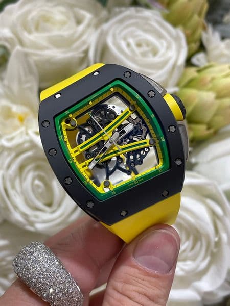 2026 Top quality AAAAA Luxury mens watch super clone watches ntpt carbon fiber r M61 50.2mm 13.8mm designer watches men tourbillon mechanical movement 334d
