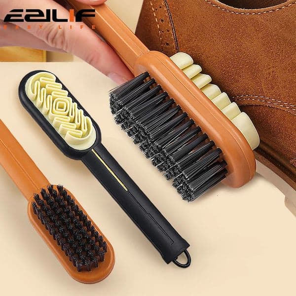 Long Handle 2 Sided Boot Cleaner Rubber Eraser Set Shoes Stain Dust Suede Cleaning Brush Shoes Brush Suede Clean Up Shoe Care 251225BJ