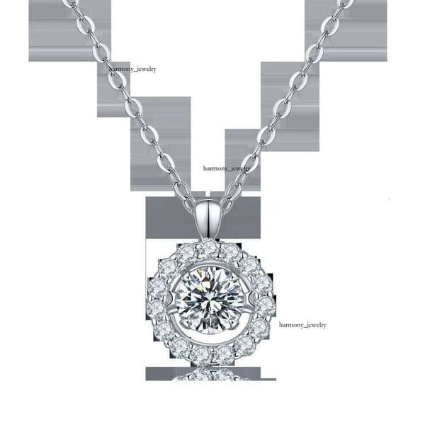 Jewelry 14K VVS Moissanite Sterling Sier Necklace Female Women