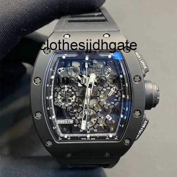 Designer Watches 011-fm Black Phantom Fashion Ceramic Watch Limited Edition Automatic Mechanical Watch