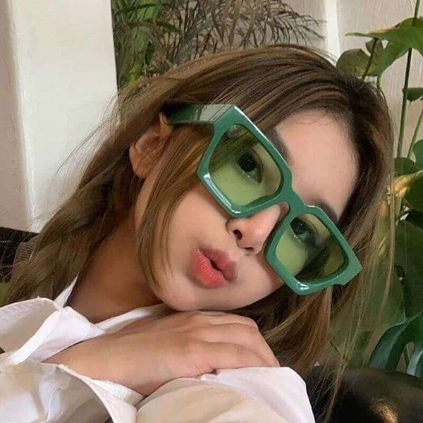 New Vintage Sunglasses Women Men Square Pc Frame Sun Glasses Female Brand Designer Retro Shades Fashion Oculos De Sol for Male X260104