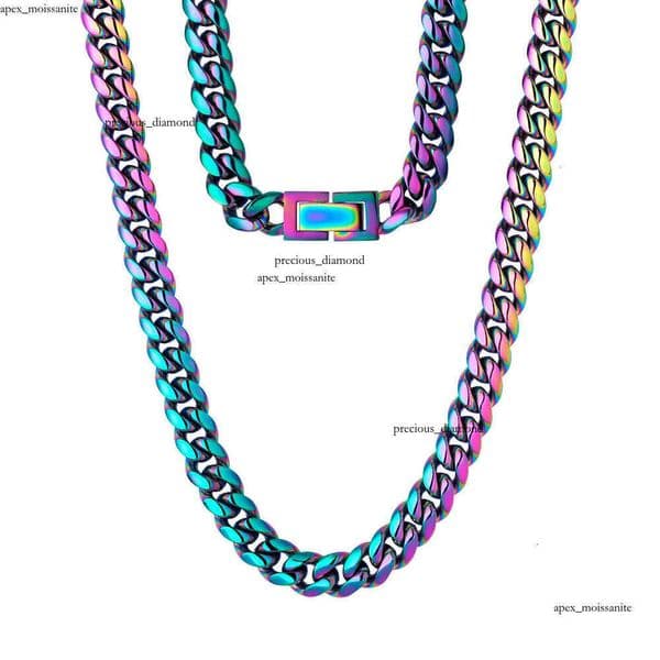 8mm Miami Cuban Link Curb Chain 18K Gold Plated Titanium Steel Jewelry, Durable, Anti-Tarnish, No Allergies GRA Street-wear Punk Hip Hop Necklace Gift, 16 18 20 22
