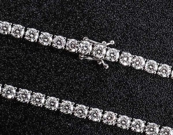 Bling Luxury Vvs Moissanite 925 Silver 18K Chain Charm Jewelry Sexy Iced Out 14K Tennis Diamond Necklace Men