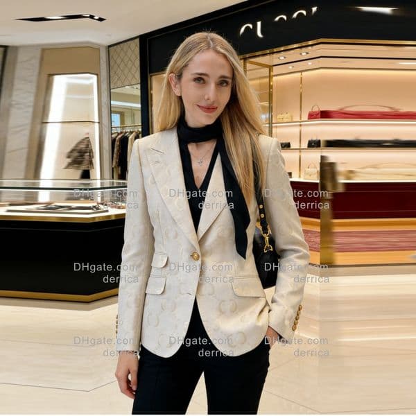 womens blazers jackets suits designer clothing woman blazer classic double g letters spring autumn new classic white style released top asian size sxl