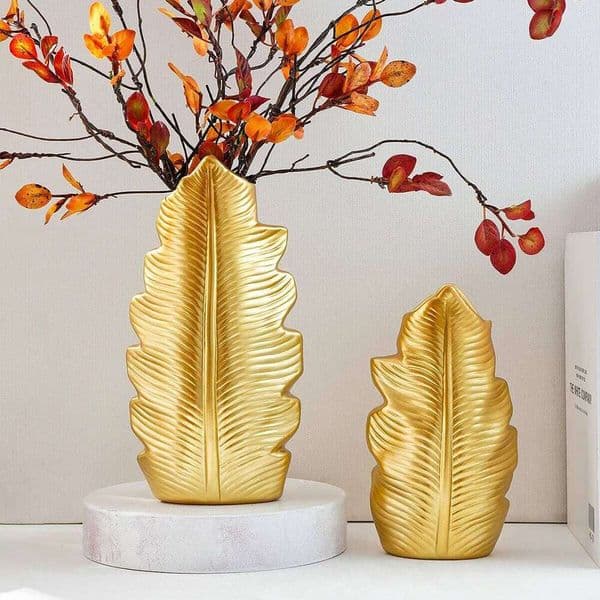 1PC, creative and simple feather modern decoration, decorative vase, entrance hall home handicraft display X260104