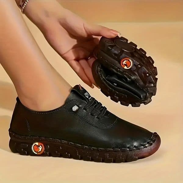 Ddmysports Cross Border Amazon Stitching Women S Cow Muscle Soft Sole Mom Spring And Autumn Flat Shoes Casual Commuting Outdoor Shoes