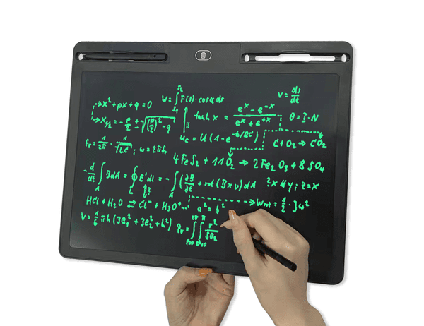 Large LCD Writing Tablet 16 Inch Screen 2 Stylus, Notice / Message / Bulletin Board, Reusable Notepad Scratch Paper, 1 Erasing Key 4 Whole Screen, Holiday Gift 4 Kids & Adults