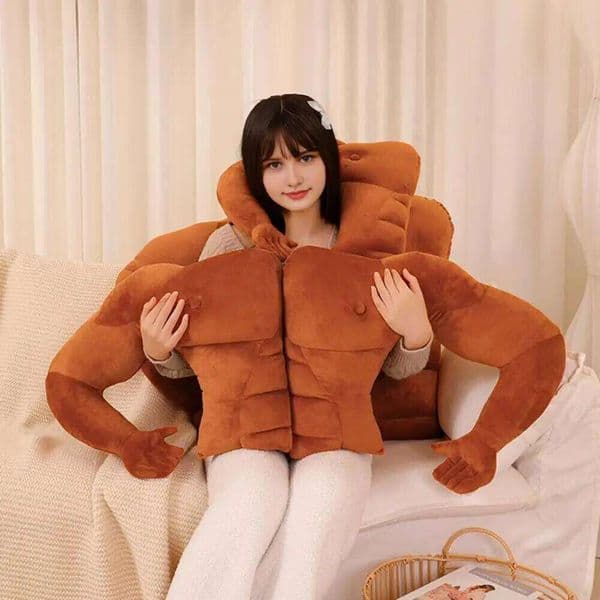 Cute Funny Supportive Partner Hunky Husband Cuddle Boyfriend Arm Sleep Cushion Neck Support s 26N0105