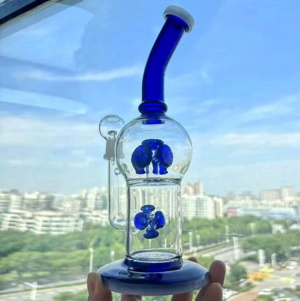 Feb Egg Glass Oil Bong Hookahs Glass Pipe Bubbler Recycler Water Bongs Beaker Smoking Water Pipes Bubbles