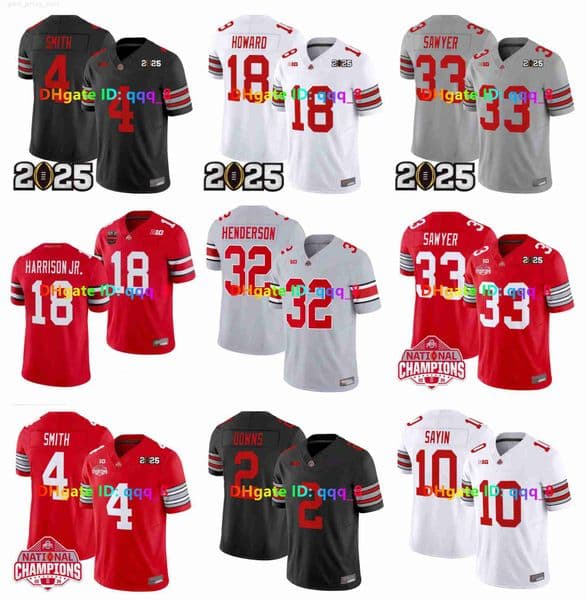 Jeremiah Smith Ohios States Buckeye Football Jersey Caleb Downs Julian Sayin Carnell Tate St Clair CJ Donaldson Styles Emeka Egbuka Sawyer Henderson George Jackson