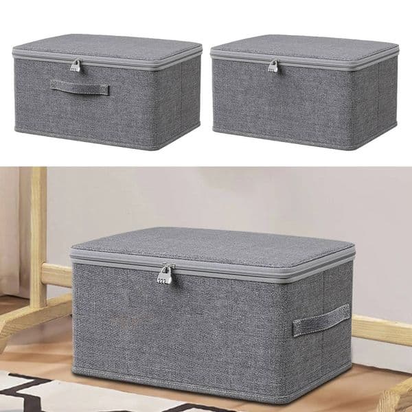 Lockable box Clothes Organizer With Password Lock Pants Sweater Layered Cabinets Jeans Privacy Storage Organizers ddmynov