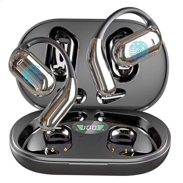 3-In-1 AI Earbuds 144 Languages Noise Cancelling Tech73 Bluetooth 5.3 Headset Instant Translator Smart Voice Time 250305