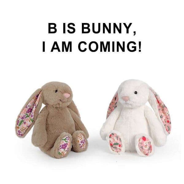 Bonnie Rabbit Floral Ears Plush Toy Stuffed Doll Kawaii Soft Sofa Cushion Kids Birthday Gift Room Decor XJ260105